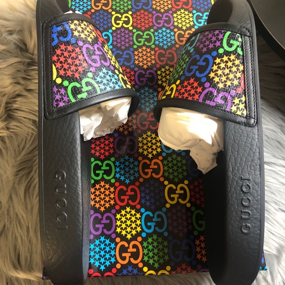 🚫Sold🚫Gucci Psyche Black multicolor size M8/ W9 - Picture 7 of 9